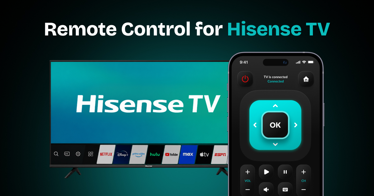 Hisense App HiRemote — Free Hisense TV Remote App for iPhone (30-Second Setup)